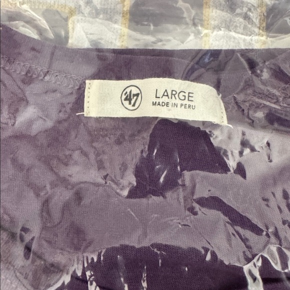 NWT LSU Louisiana Tigers Distressed Logo Wmns Cotton Short Slv Tee Purple LARGE - Picture 4 of 5